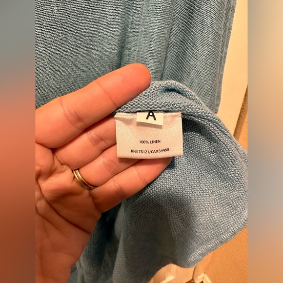 Eileen Fisher Linen 100% Cape-Top Loose Relaxed Fot Lagenlook Artsy Unique,M - Picture 3 of 7